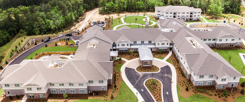 aerial view of community