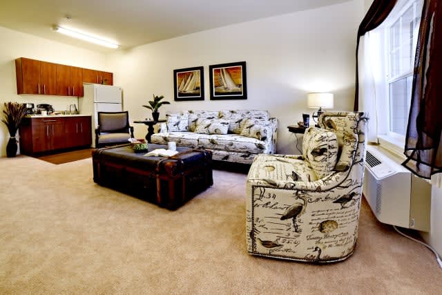 in unit seating area