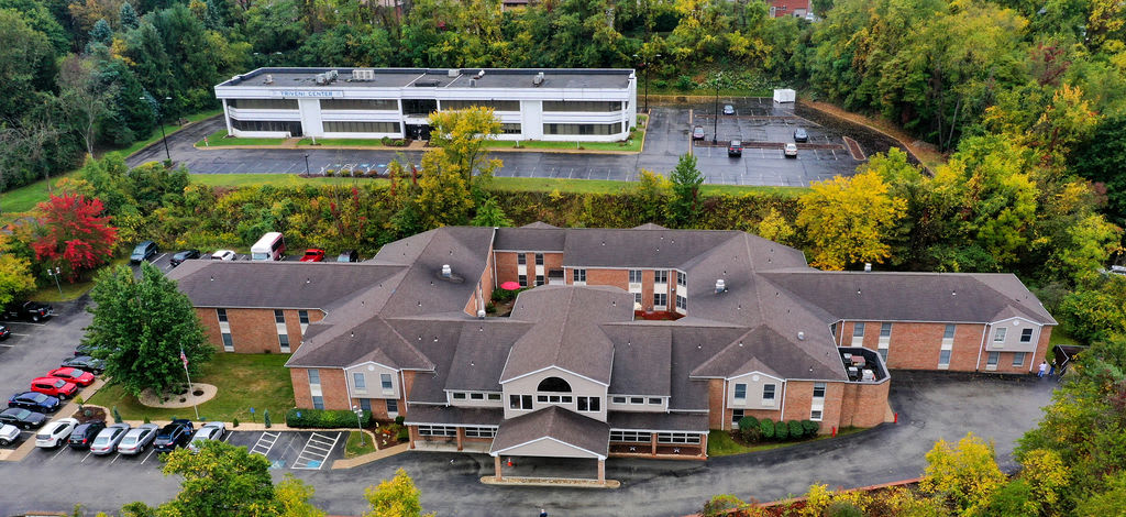 aerial view of community