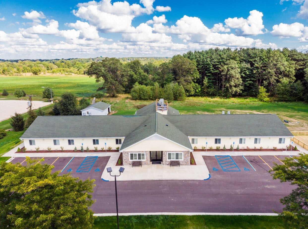aerial view of community