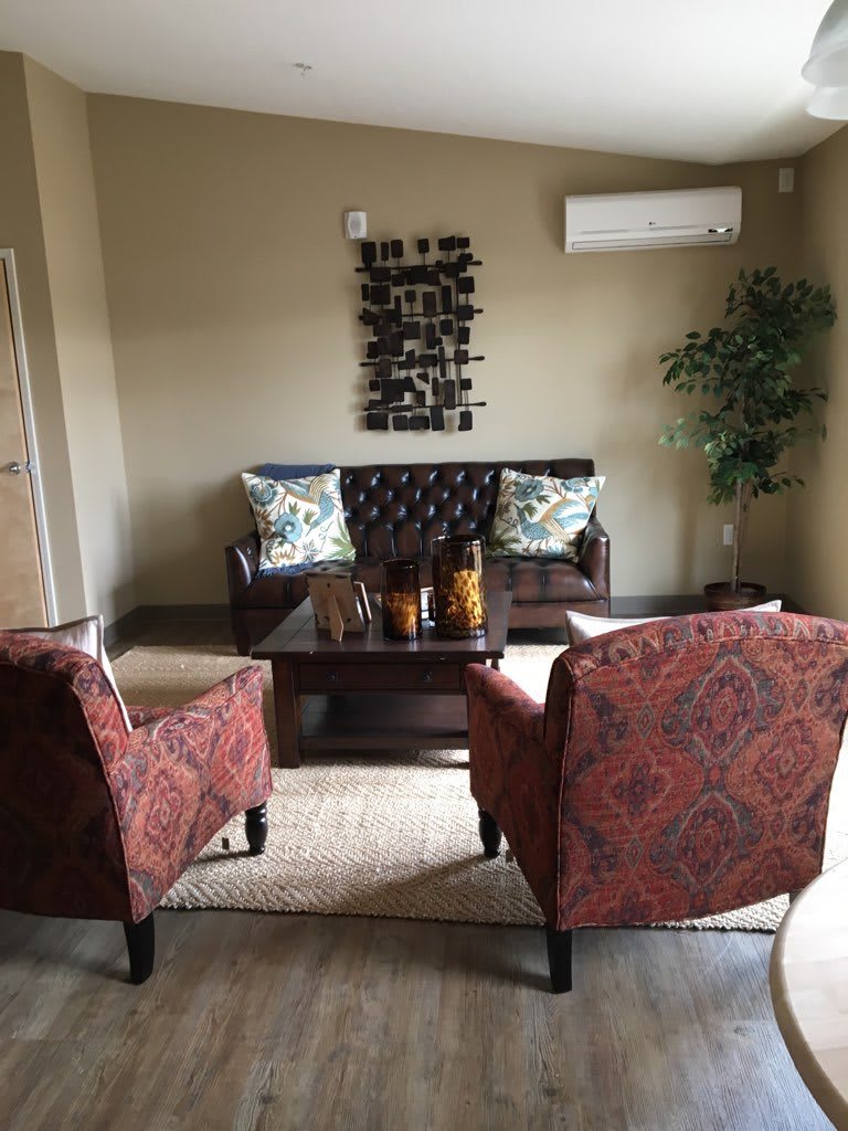 in unit seating area