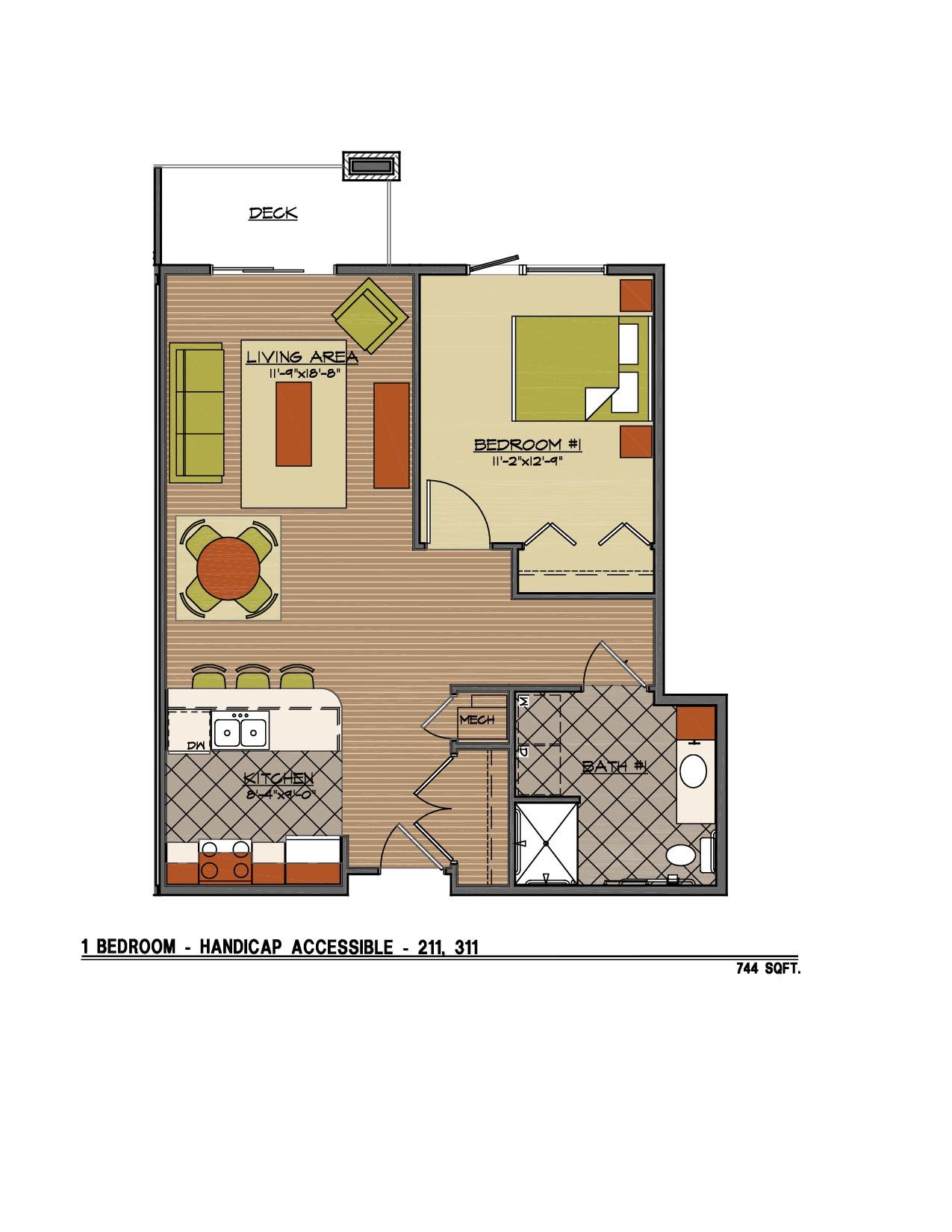 1 bedroom