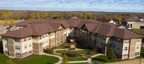 aerial view of community