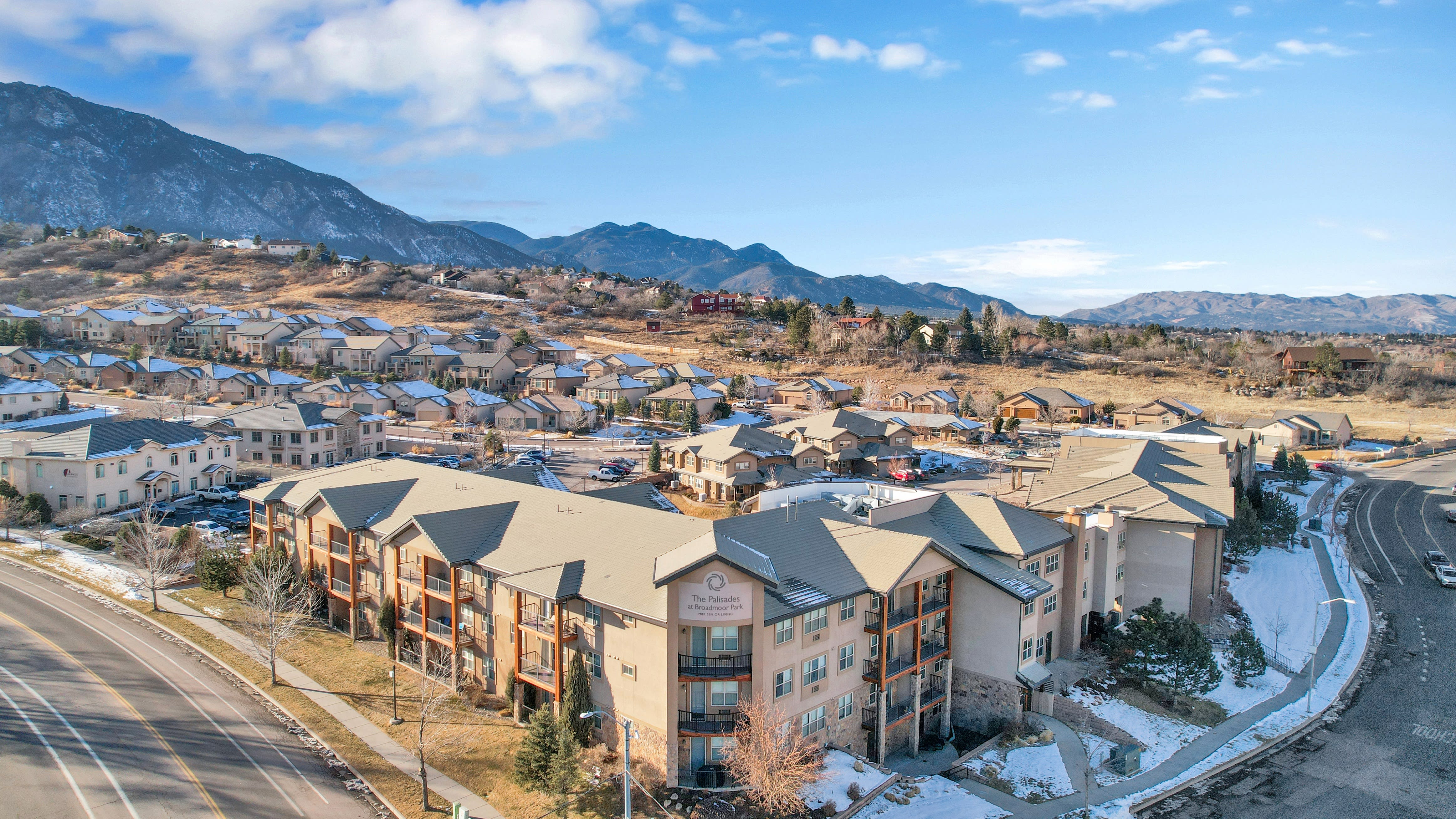 aerial view of community