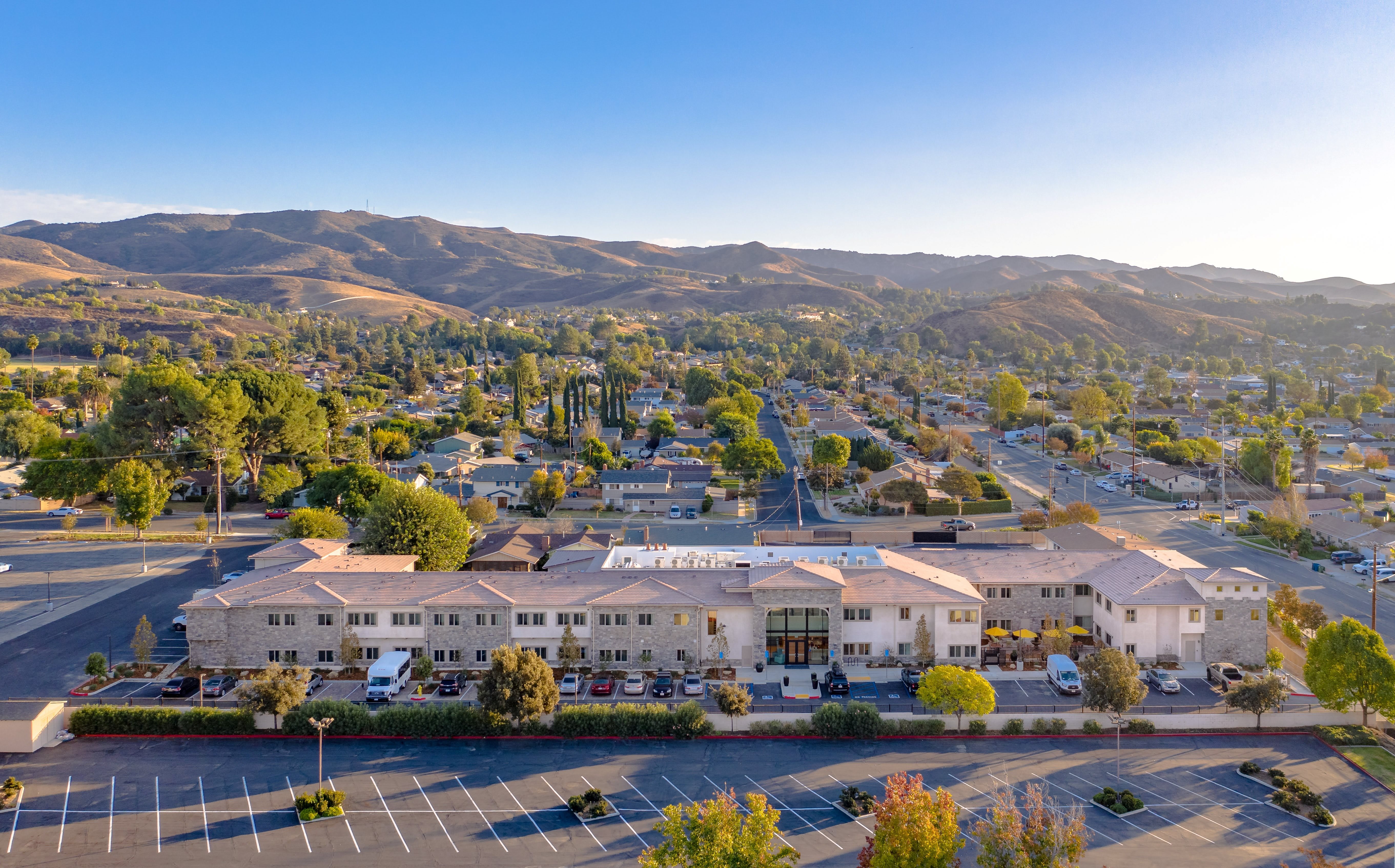 aerial view of community
