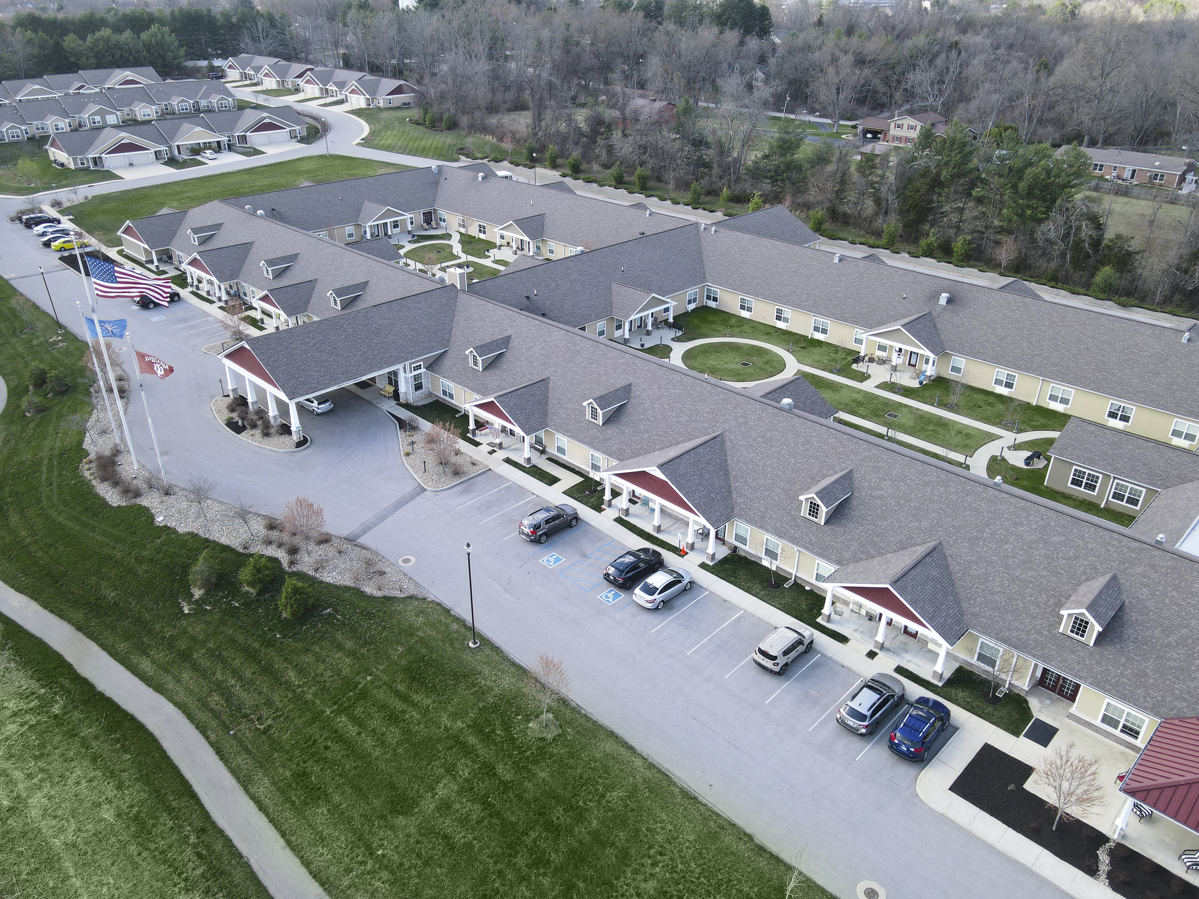 aerial view of community