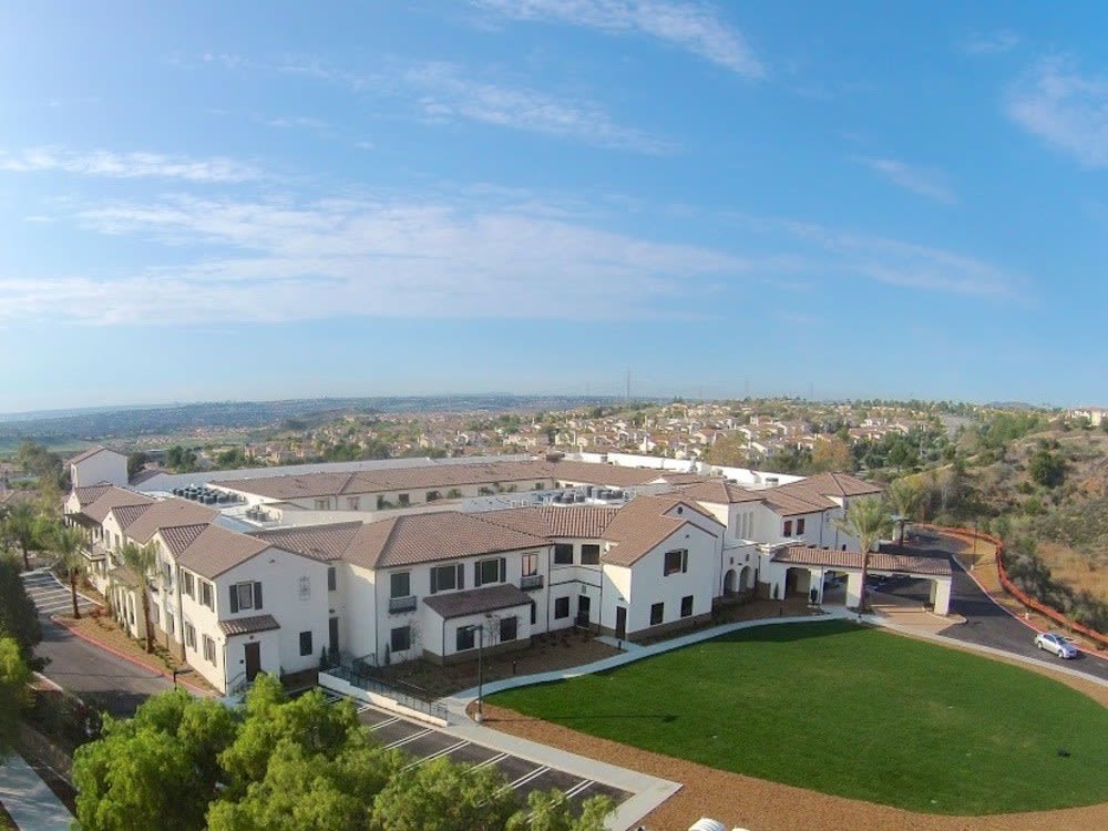 aerial view of community