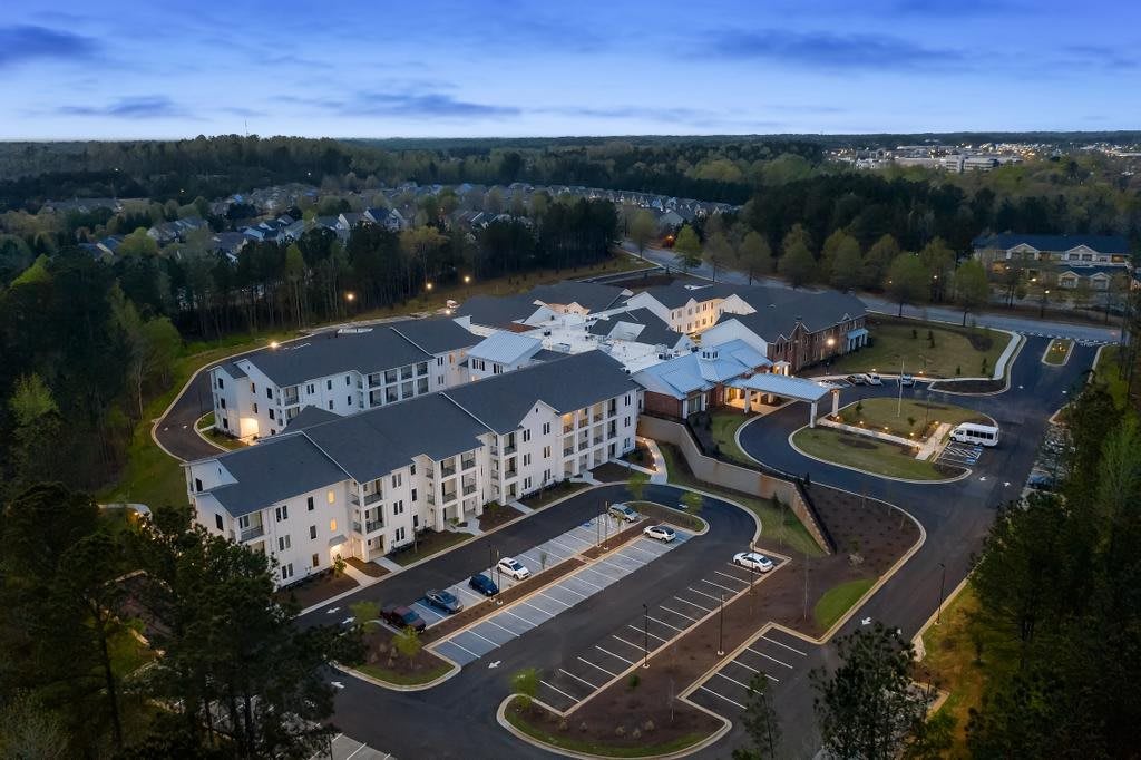 aerial view of community