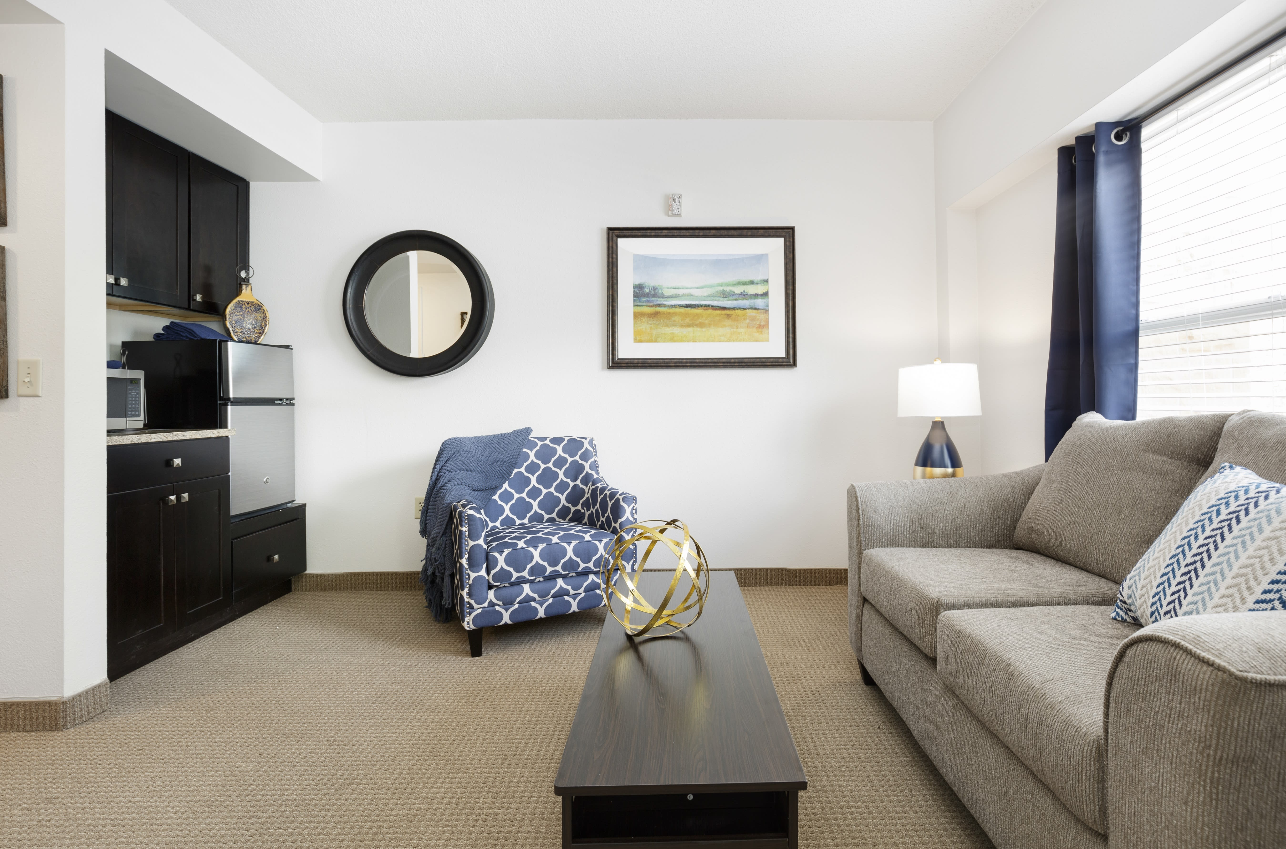 in-unit seating area