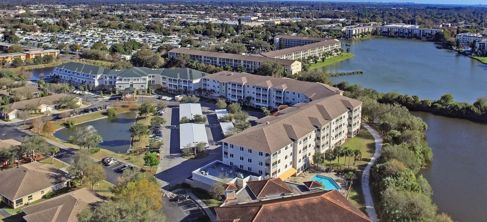 aerial view of community