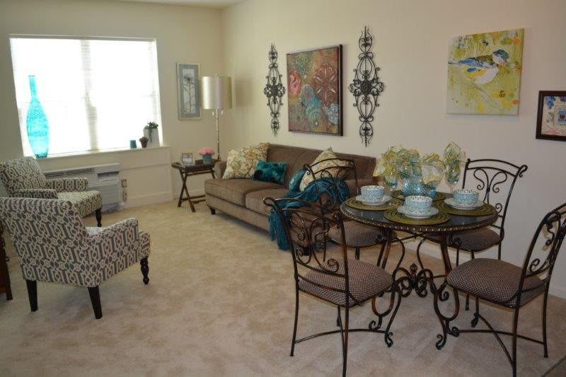 in unit seating area