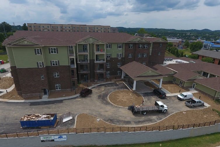 aerial view of community