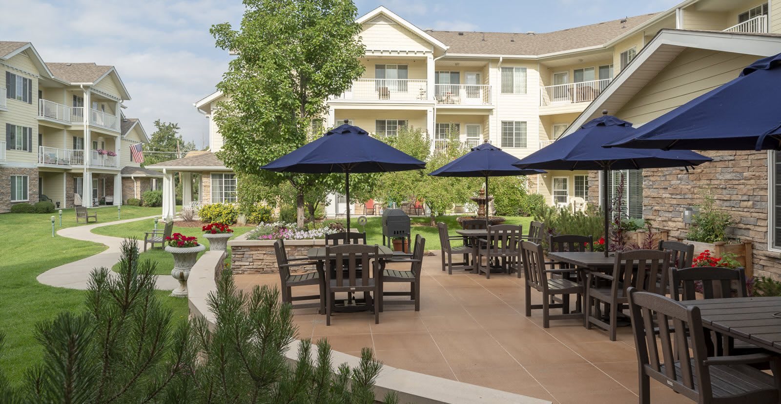 outdoor common area