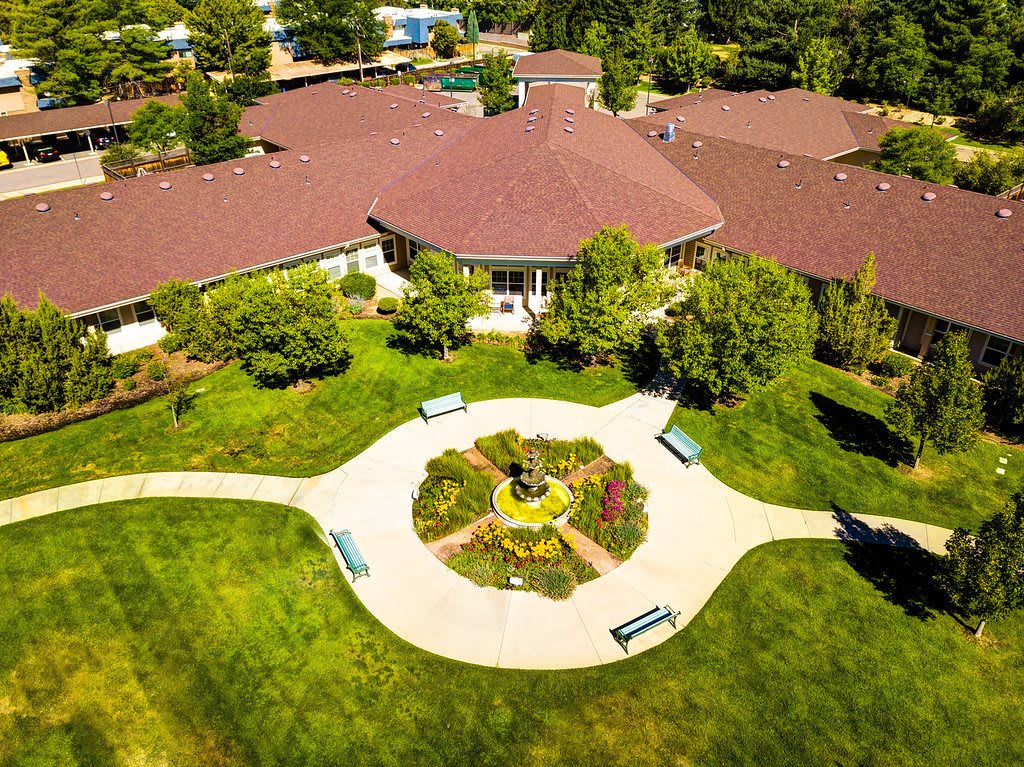 aerial view of community