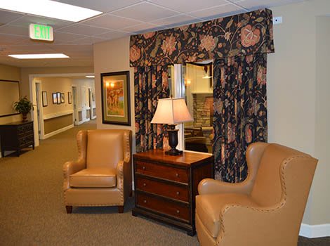 hallway seating area