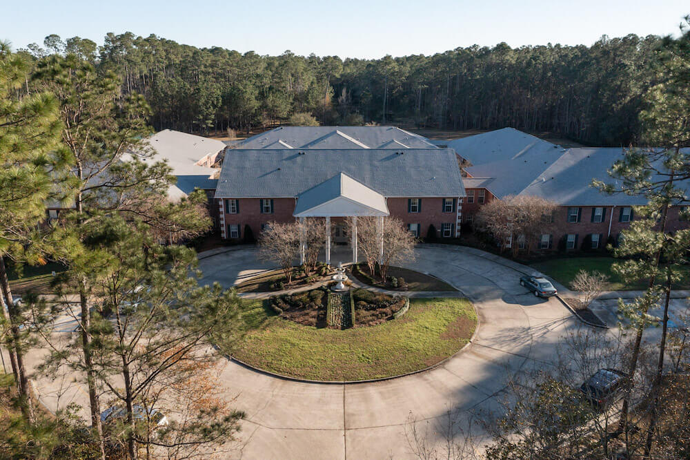 aerial view of community