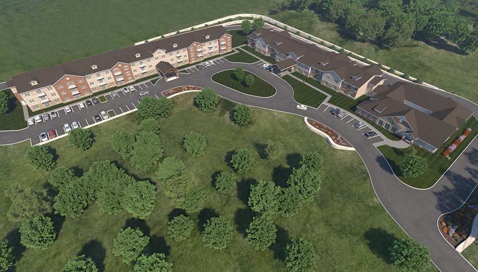 aerial view of community