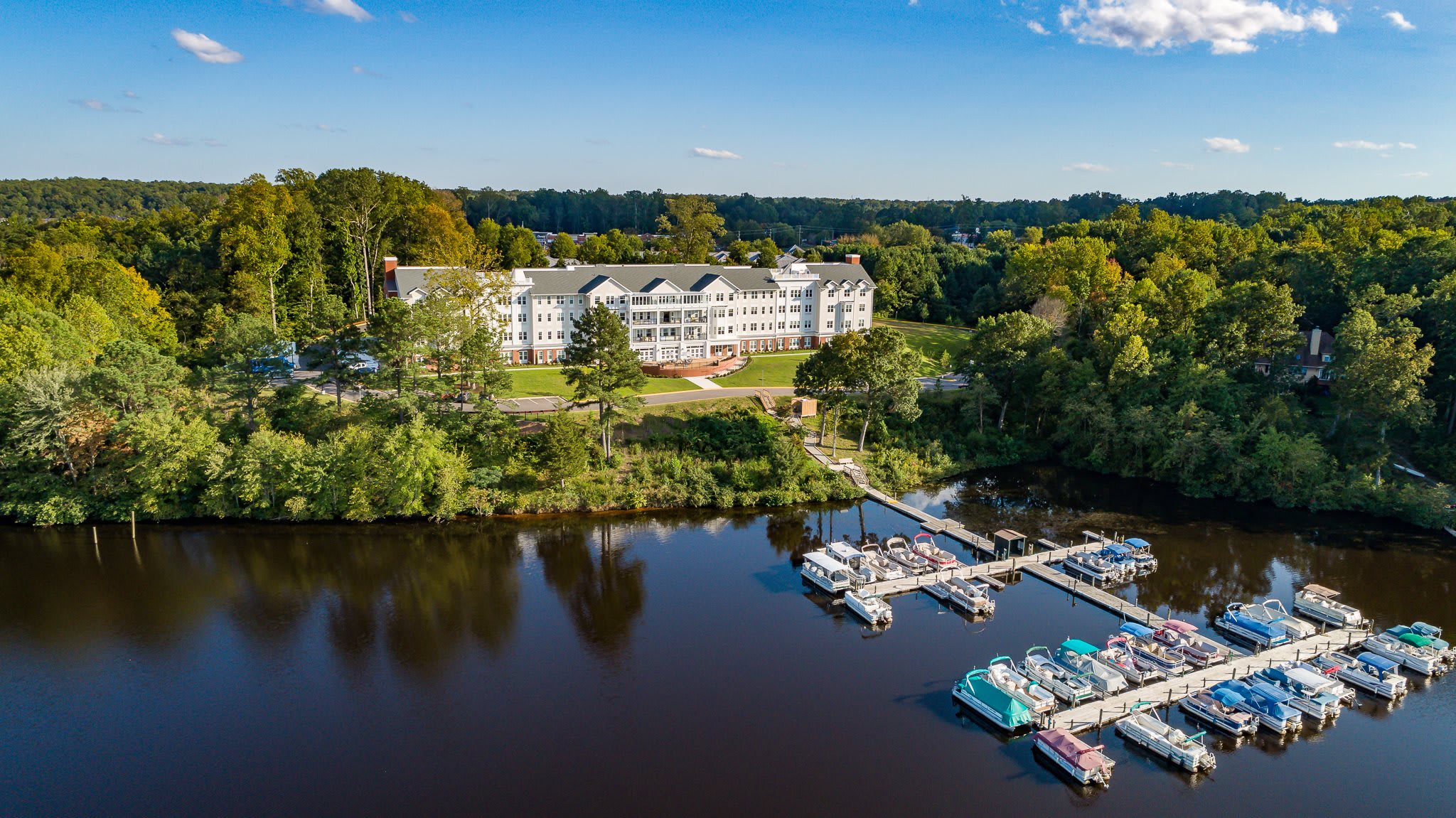 aerial view of community