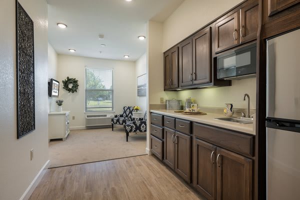 in unit kitchen
