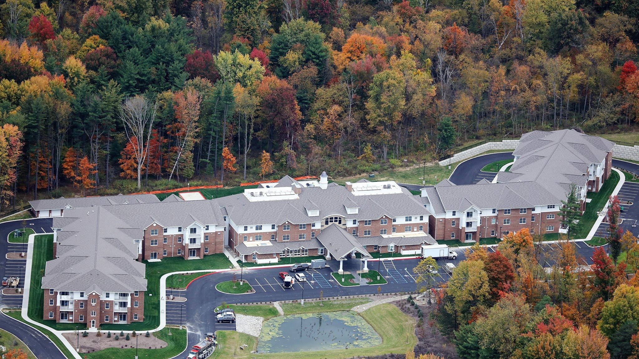 aerial view of community