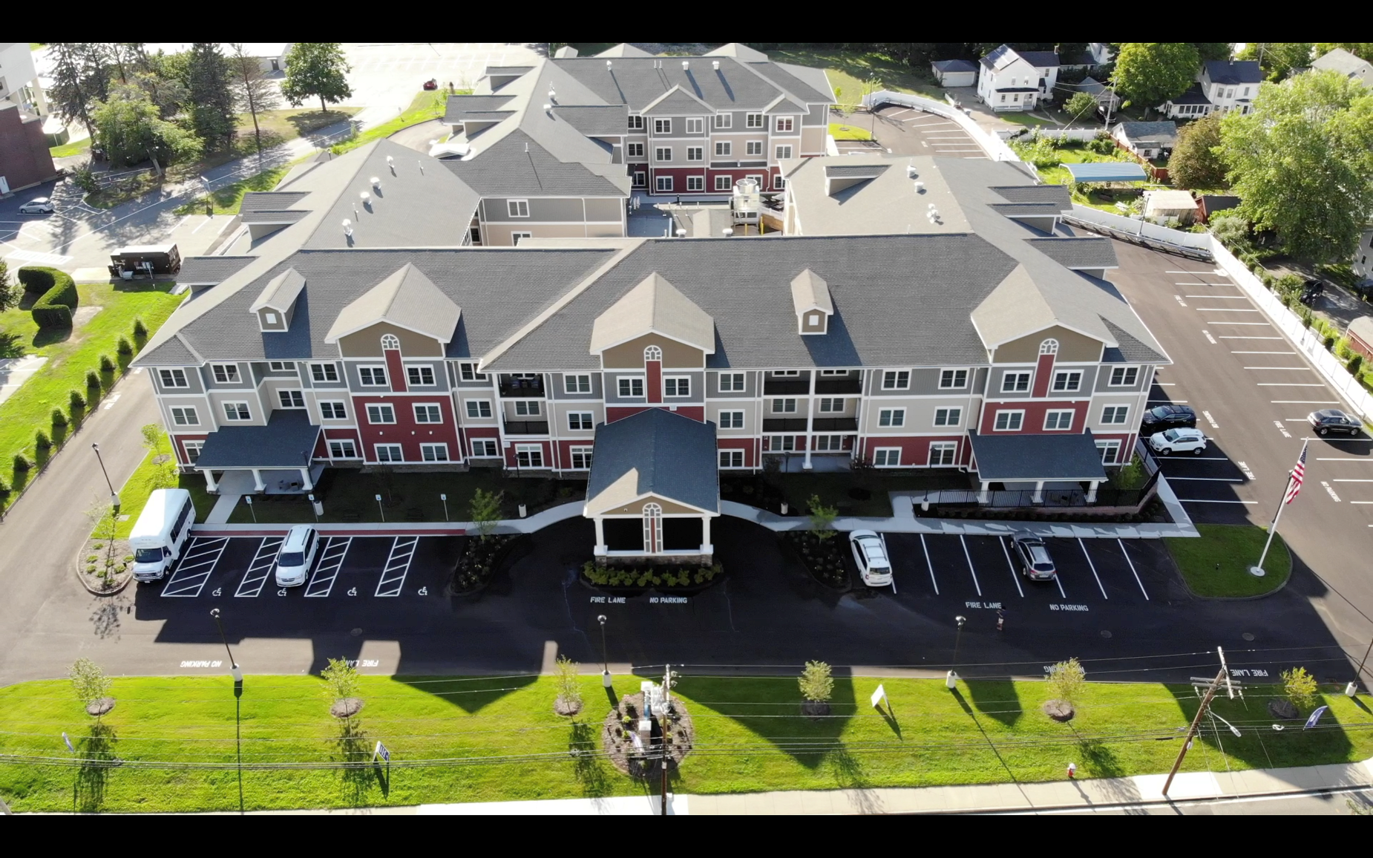aerial view of community