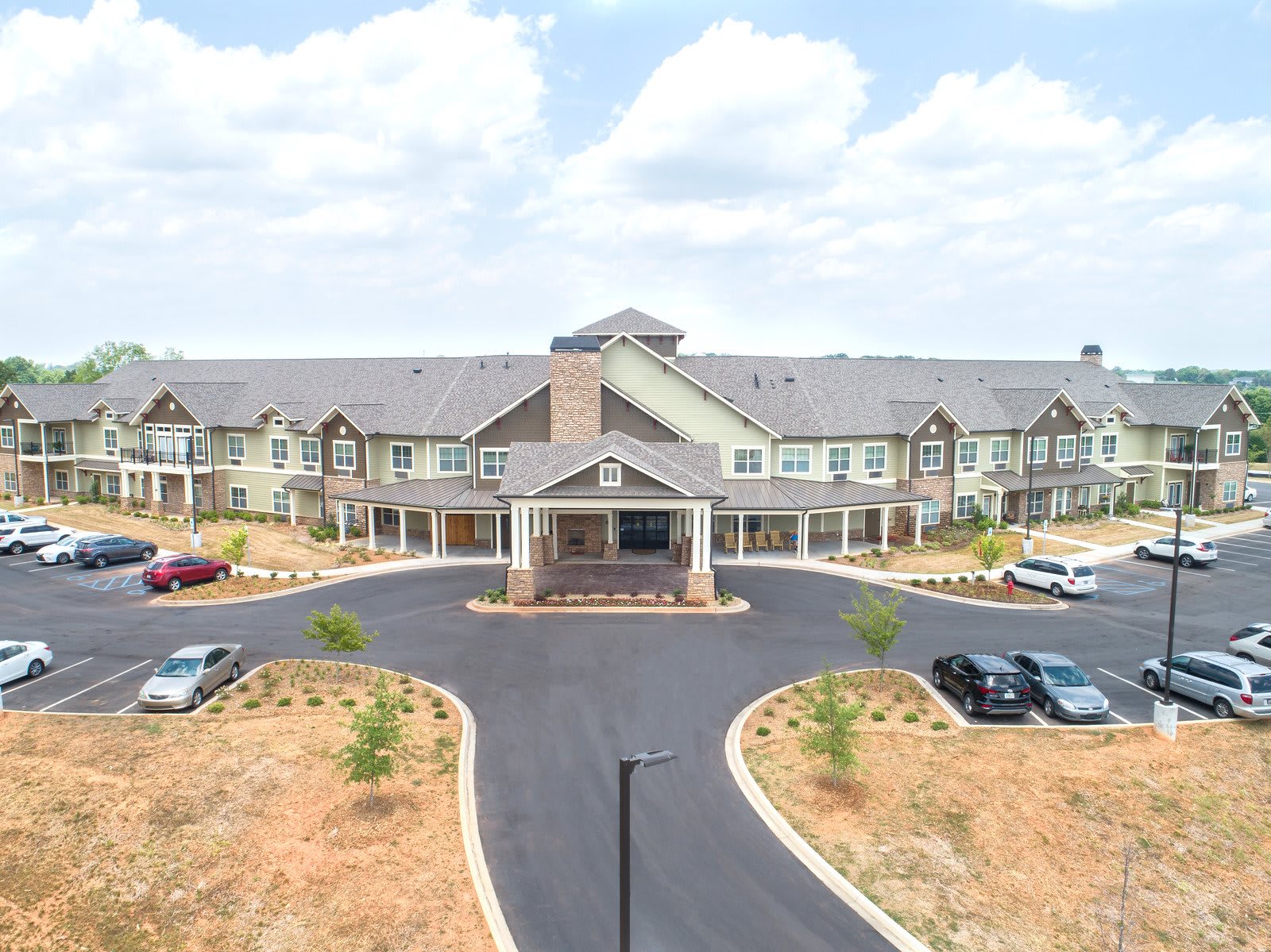 aerial view of community